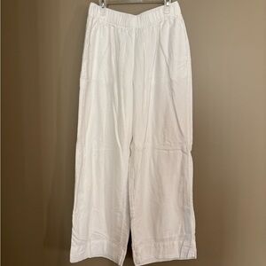 Abercrombie & Fitch White Linen Pants